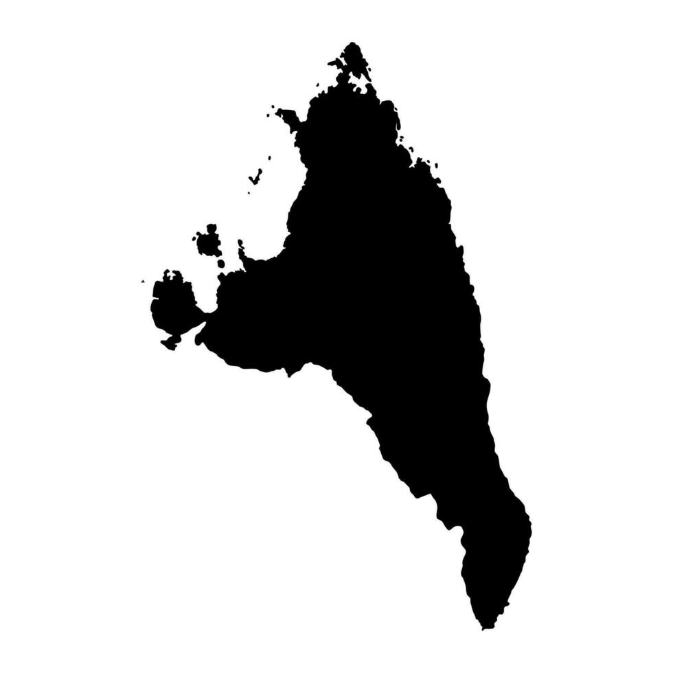 Antsiranana province map, administrative division of Madagascar. Vector illustration.