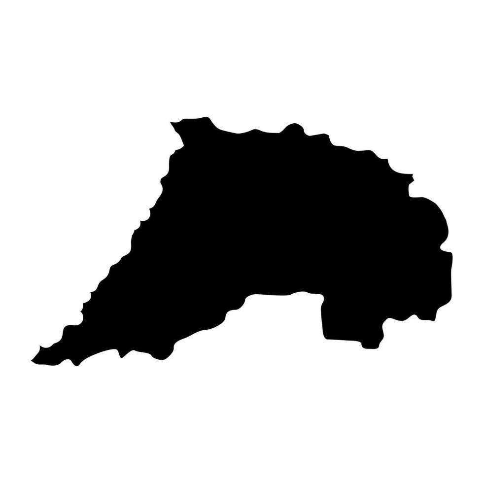 Itasy region map, administrative division of Madagascar. Vector illustration.
