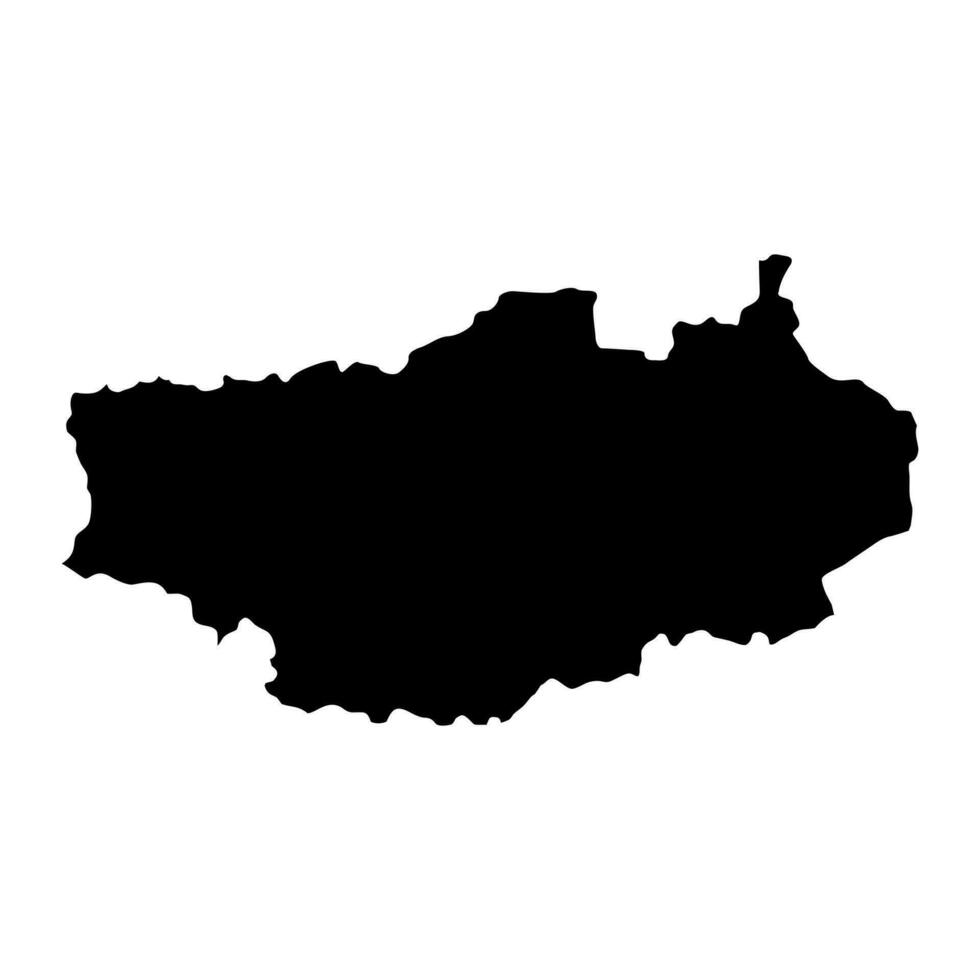 Vakinankaratra region map, administrative division of Madagascar. Vector illustration.