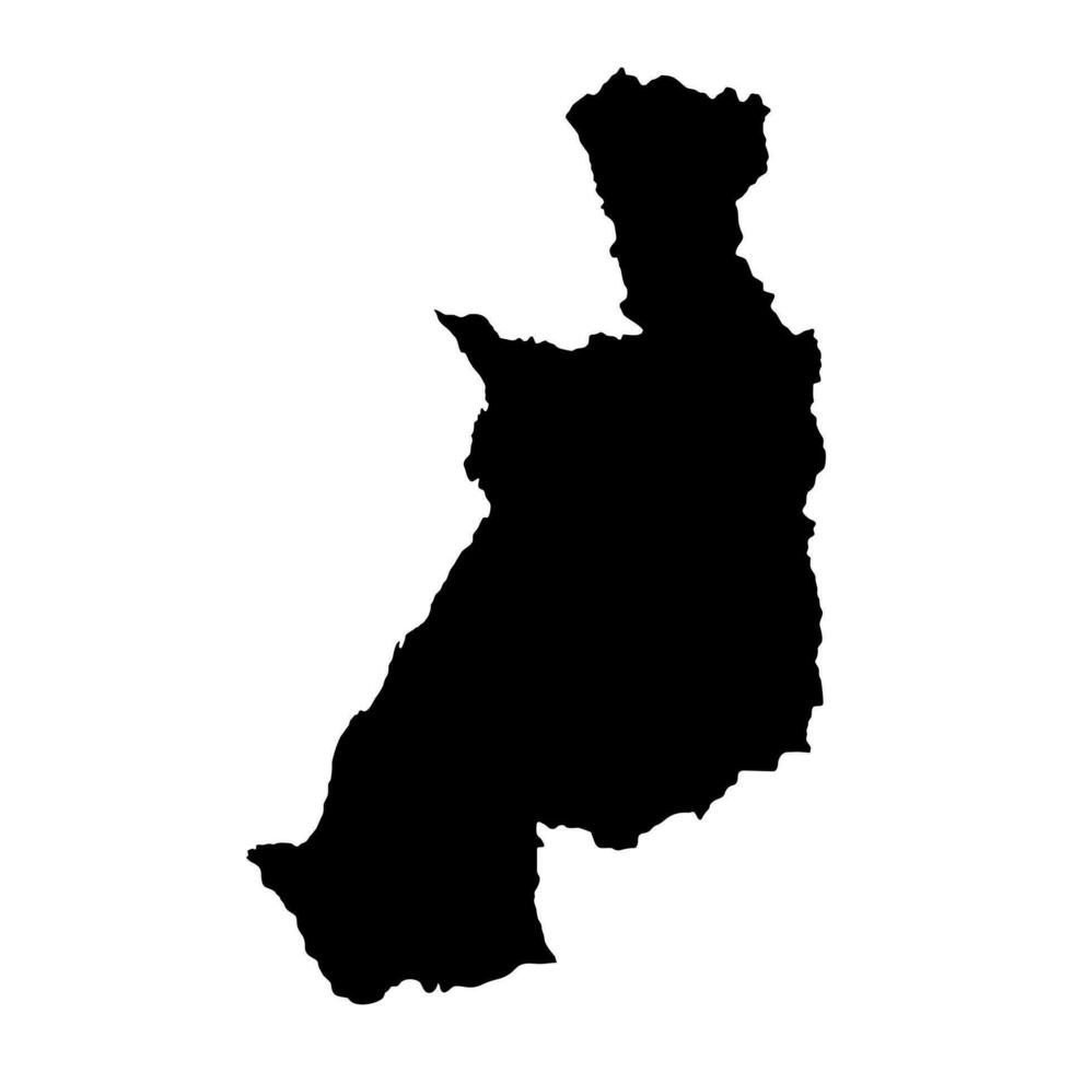 Menabe region map, administrative division of Madagascar. Vector illustration.