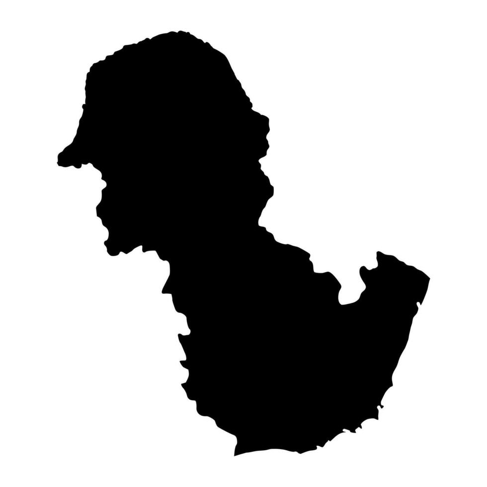 Anosy region map, administrative division of Madagascar. Vector illustration.