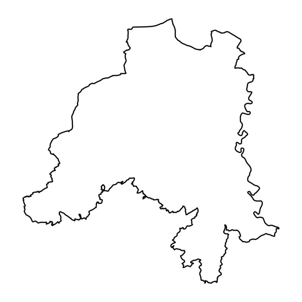 Clervaux canton map, administrative division of Luxembourg. Vector illustration.