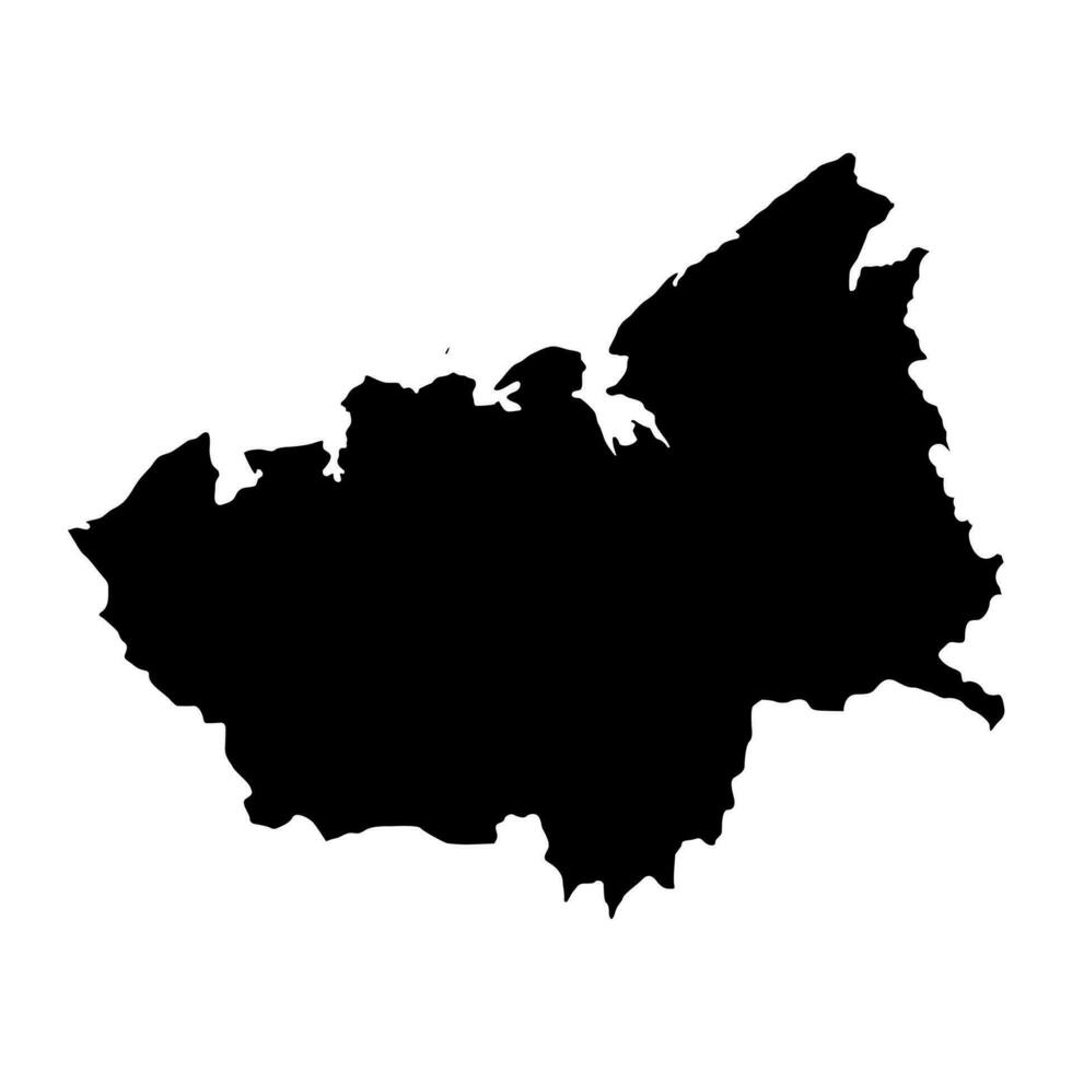 Boeny region map, administrative division of Madagascar. Vector illustration.
