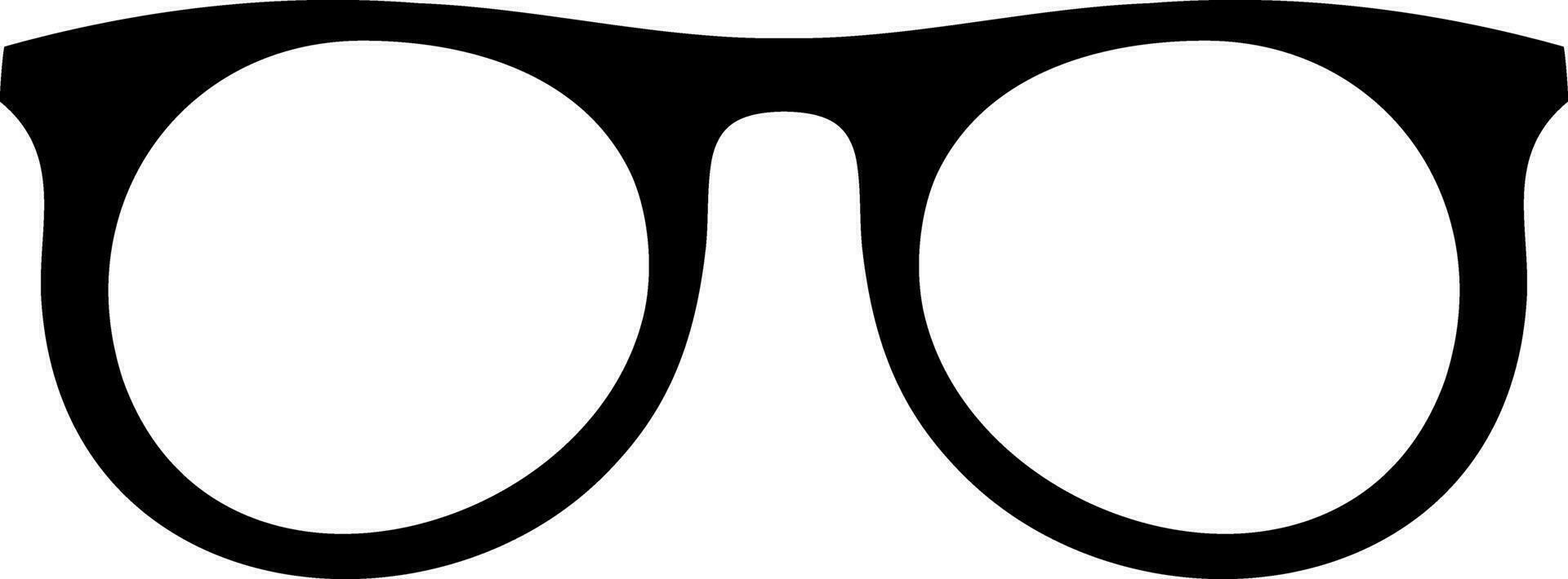 Glasses icon Stencil vector illustration