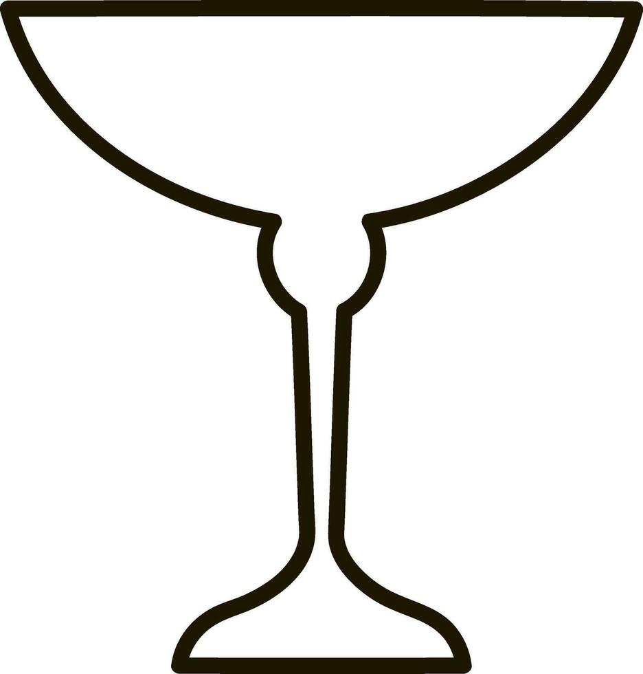 vino vaso brindis icono bosquejo vector ilustración