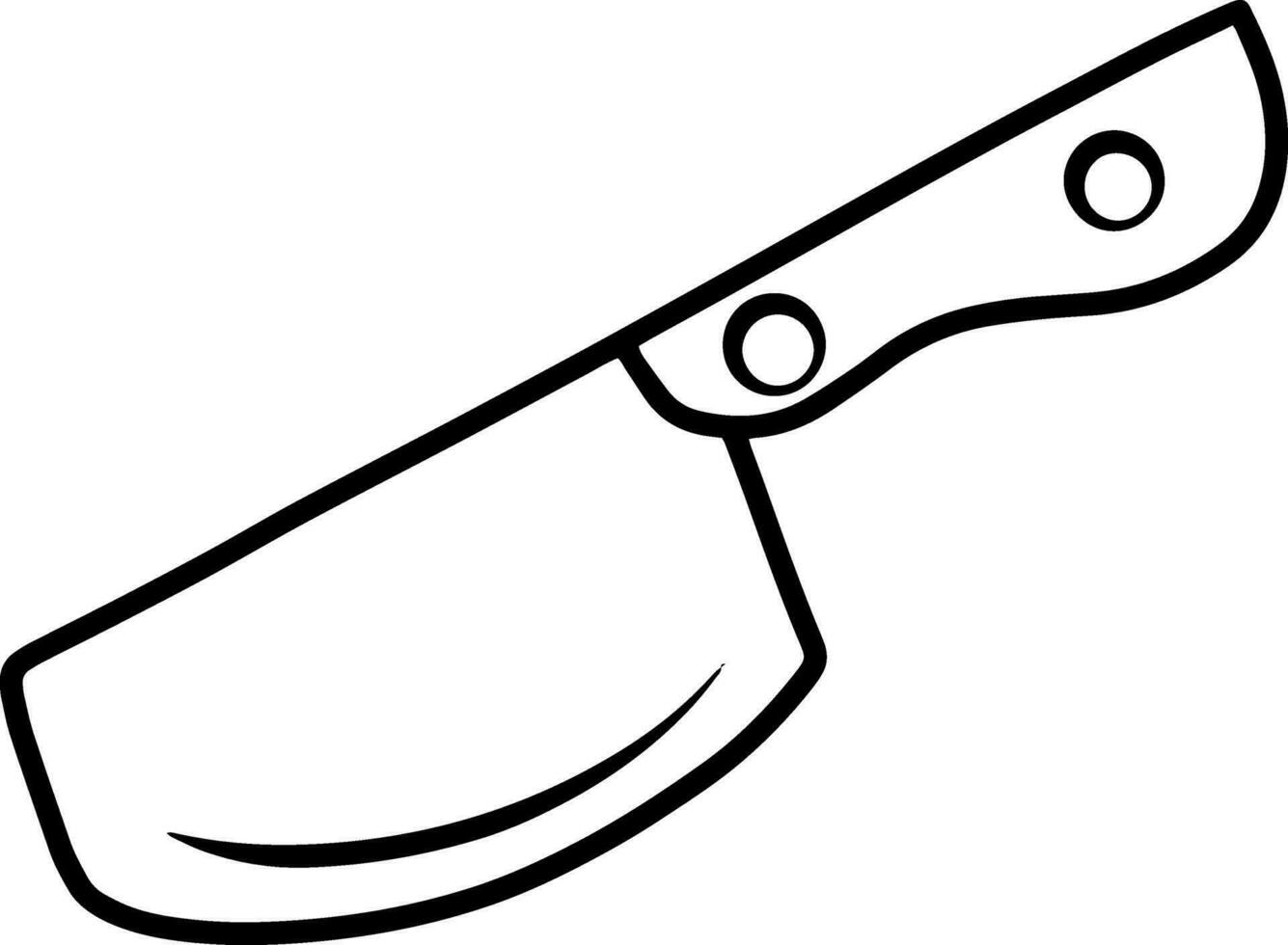 Knife icon Sketch illustration Table setting clipart vector