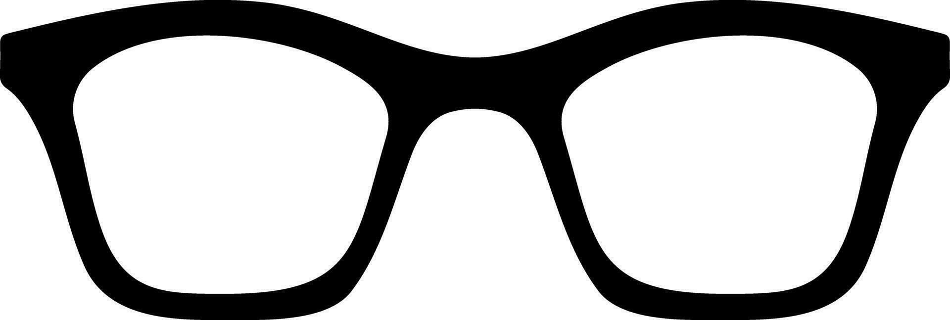 Glasses icon Stencil vector illustration