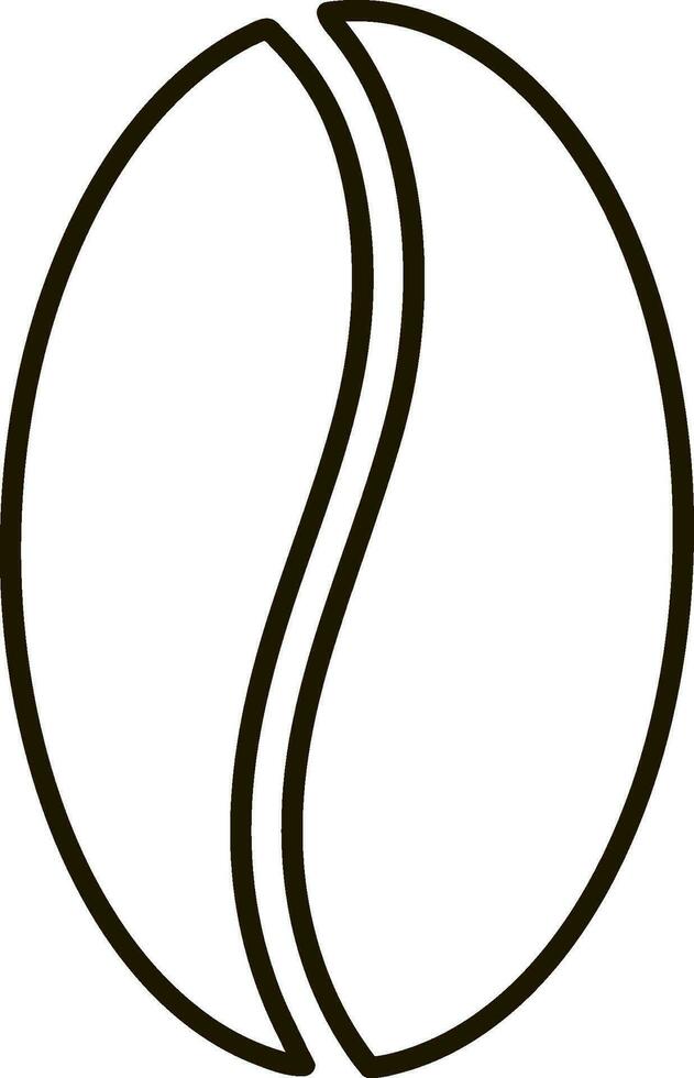 Coffee bean icon sketch food drink clipart vector