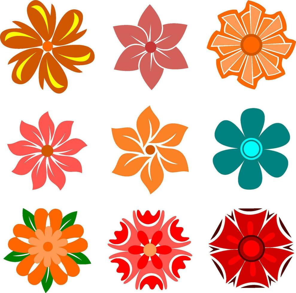 Cute Single Simple Flower vector