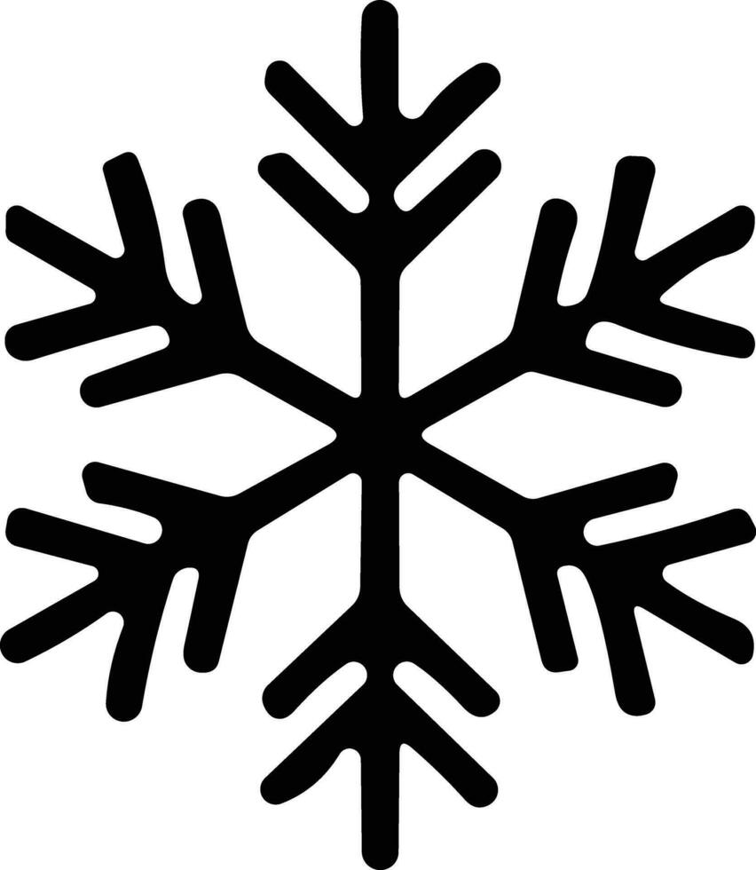 snowflakes thin line icon. simple snowflake, for report, presentation, diagram, web design. ice symbol vector