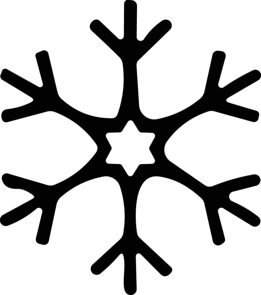 snowflakes thin line icon. simple snowflake, for report, presentation, diagram, web design. ice symbol vector