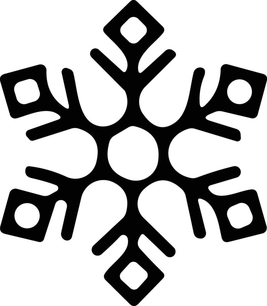 snowflakes thin line icon. simple snowflake, for report, presentation, diagram, web design. ice symbol vector