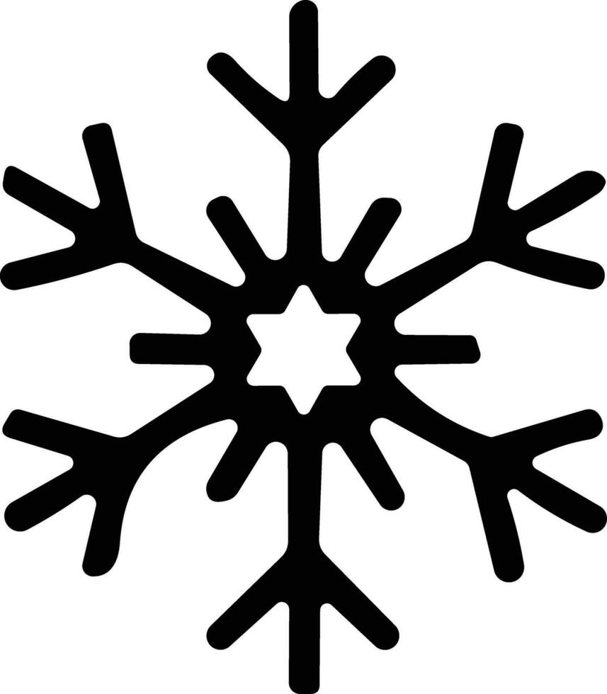 snowflakes thin line icon. simple snowflake, for report, presentation, diagram, web design. ice symbol vector