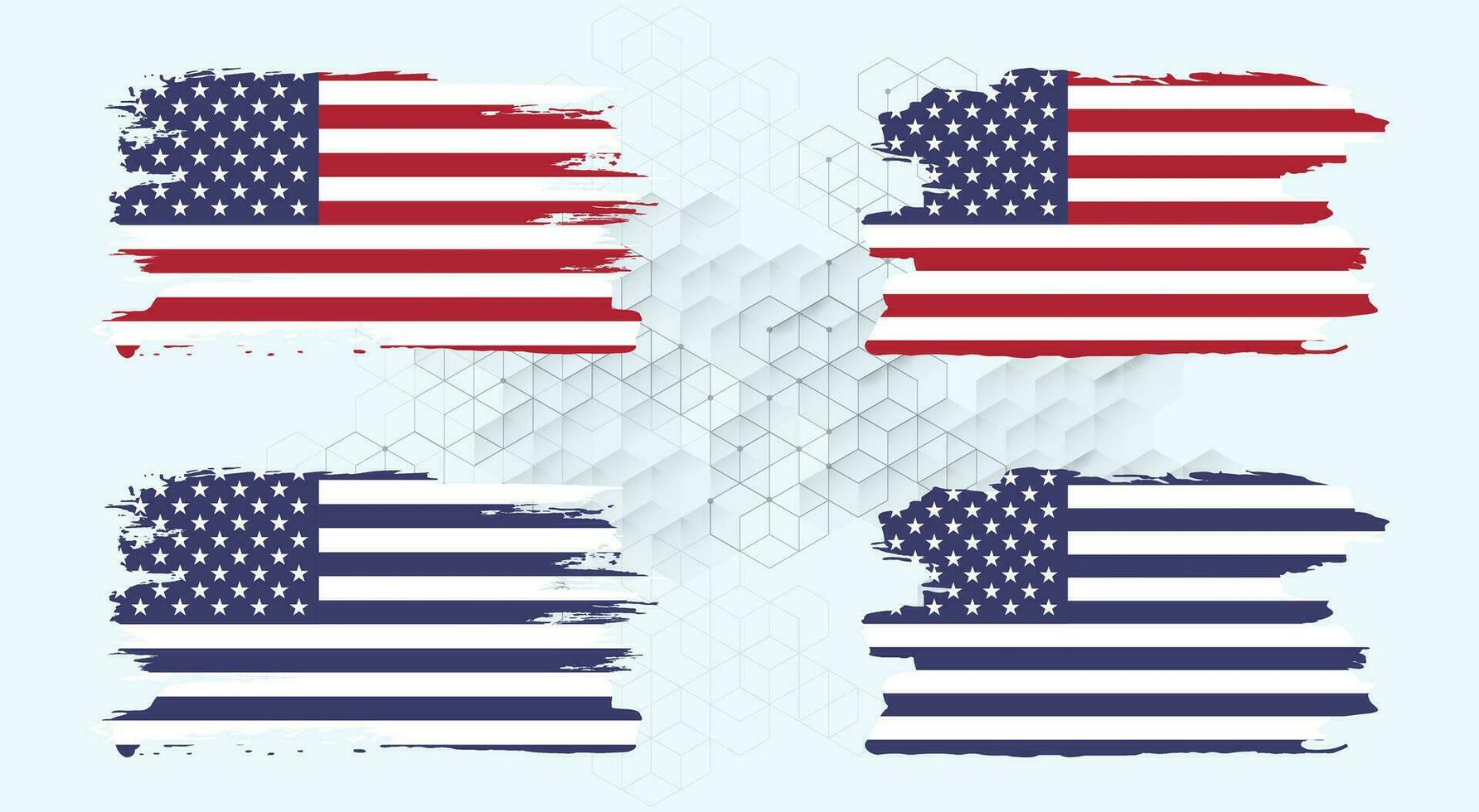 American Flag Silhouette, grunge USA flag set vector, grunge, flag, silhouette, independence, July, 4th of July, 4th July, flag silhouette vector