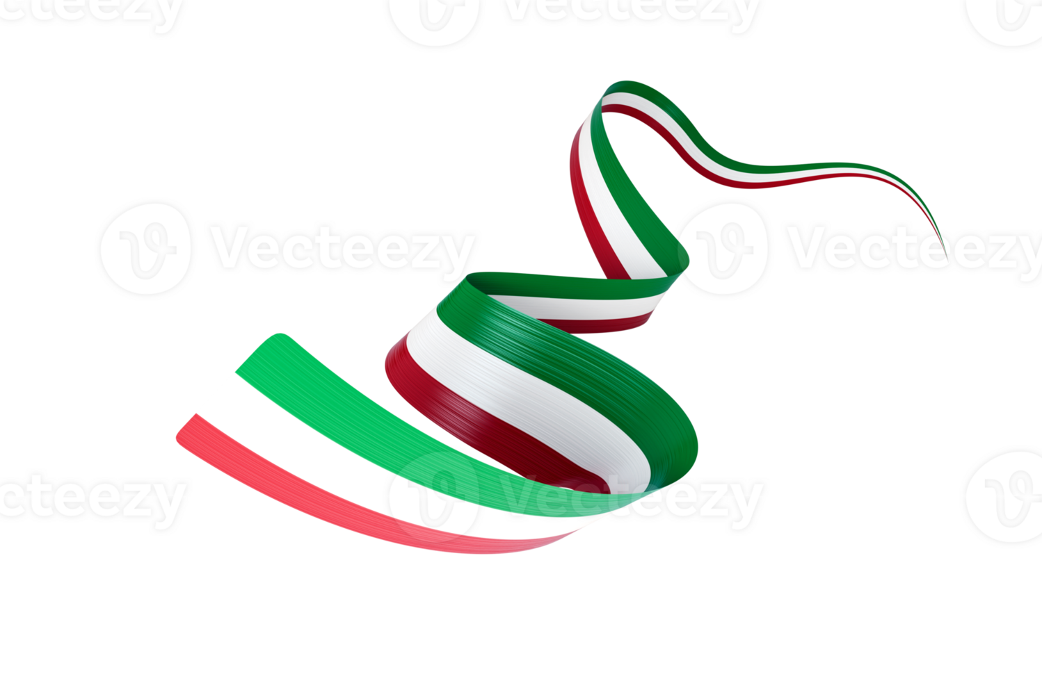 3d Flag Of Italy 3d Waving Ribbon Flag, 3d illustration png