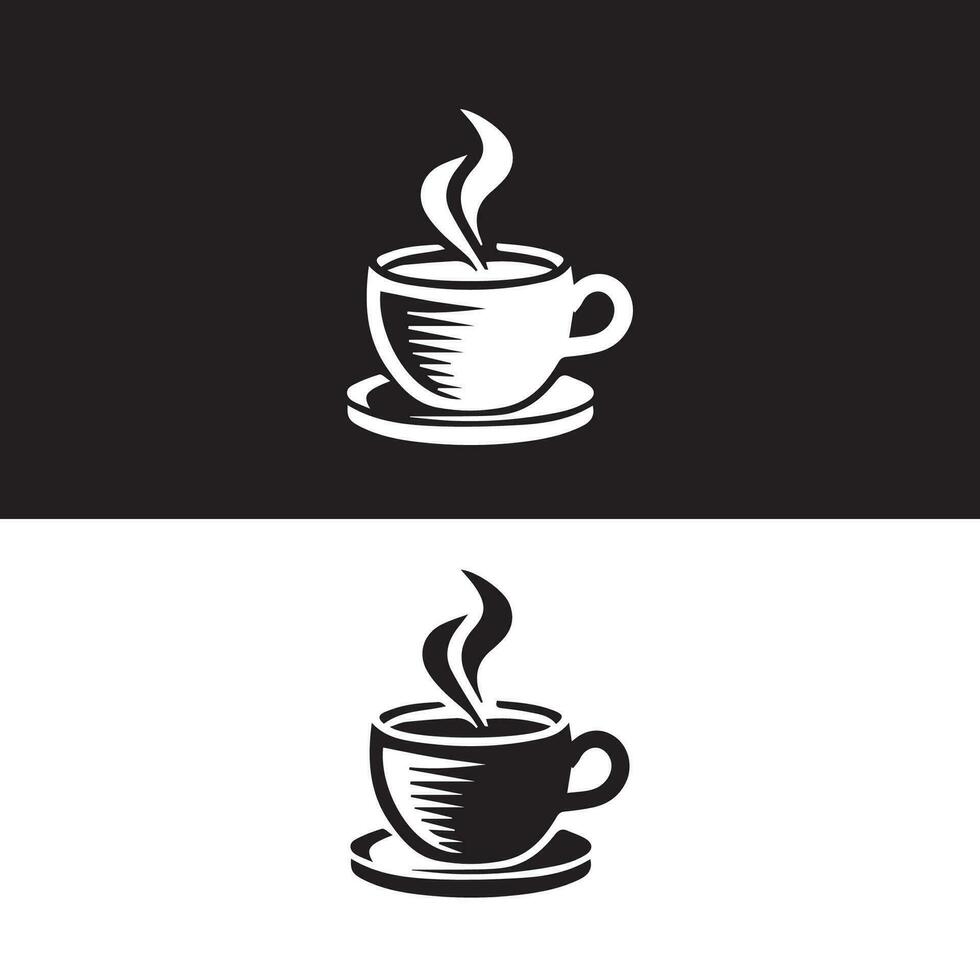 Hot coffee cup vector icon illustration. Free Vector