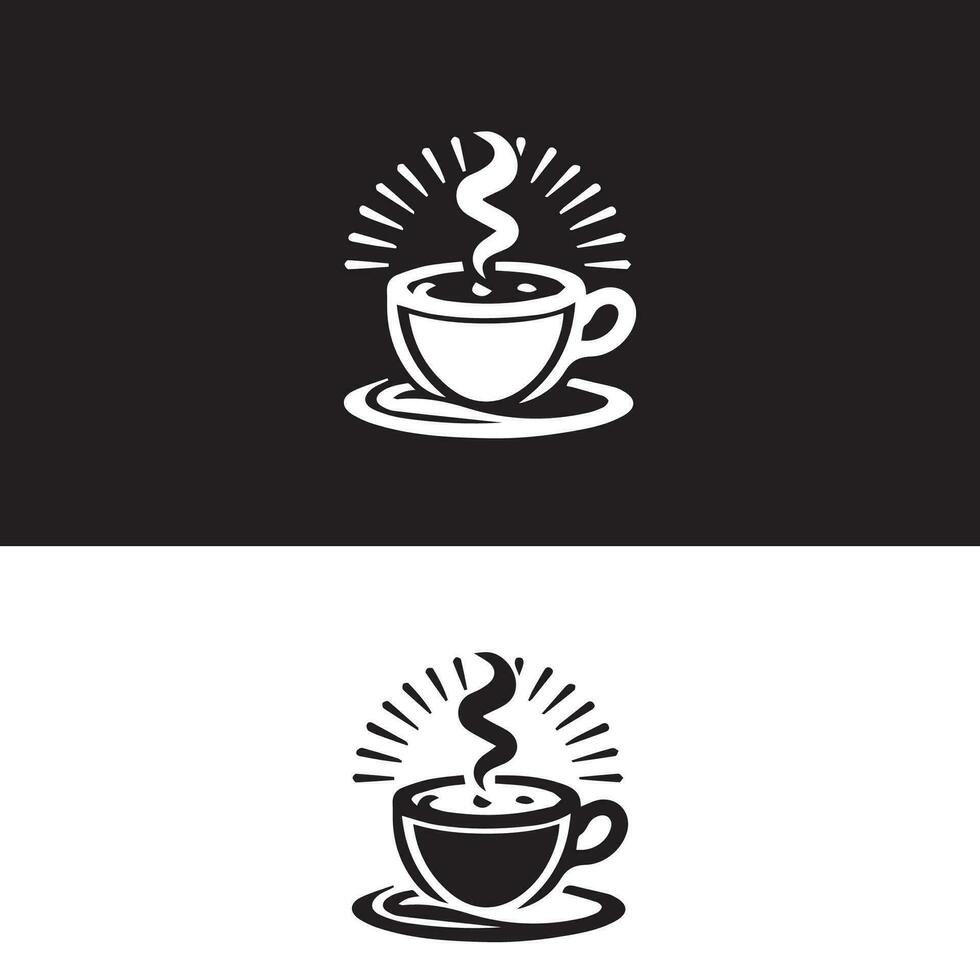 Hot coffee cup vector icon illustration. Free Vector