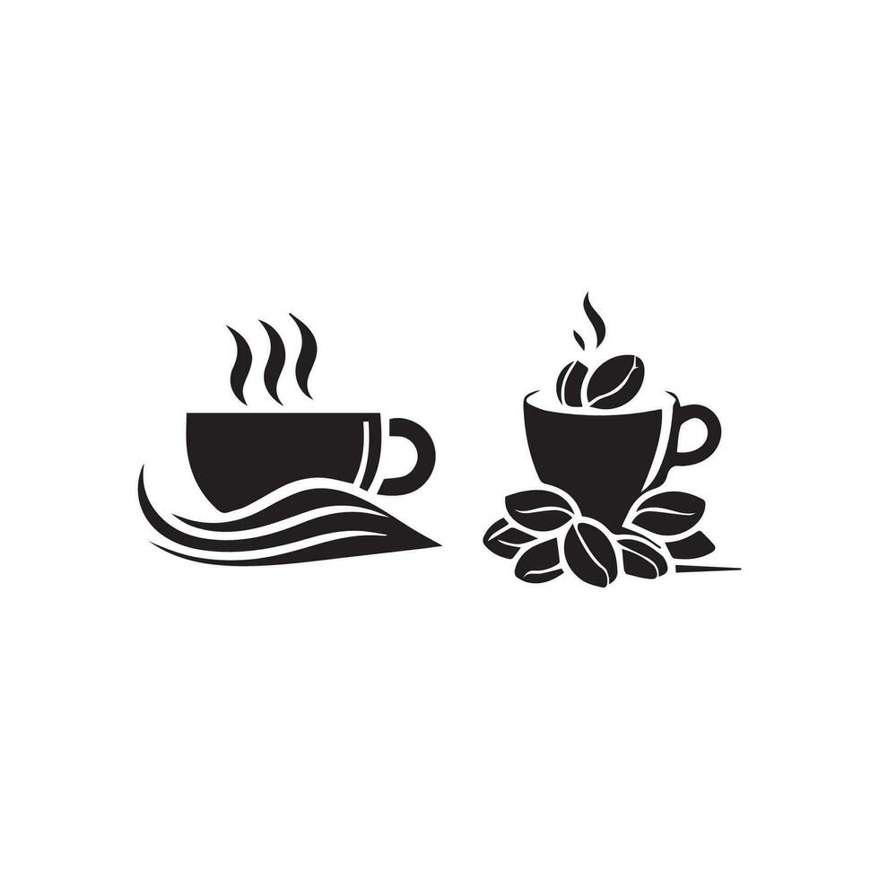 Hot coffee cup vector icon illustration. Free Vector