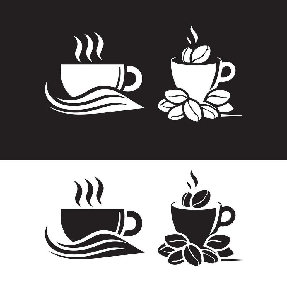 Hot coffee cup vector icon illustration. Free Vector