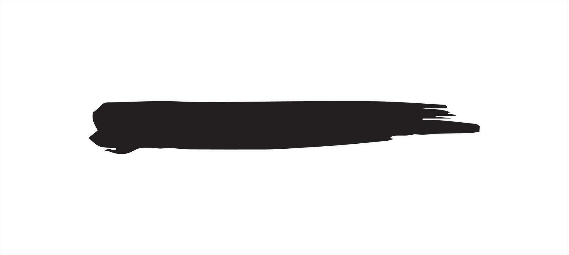 Black paint brush strokes, ink splashes and artistic design elements. Free PNG vector