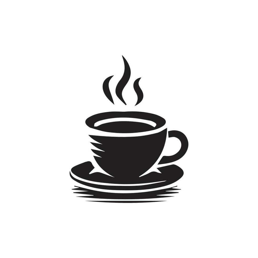 Hot coffee cup vector icon illustration. Free Vector