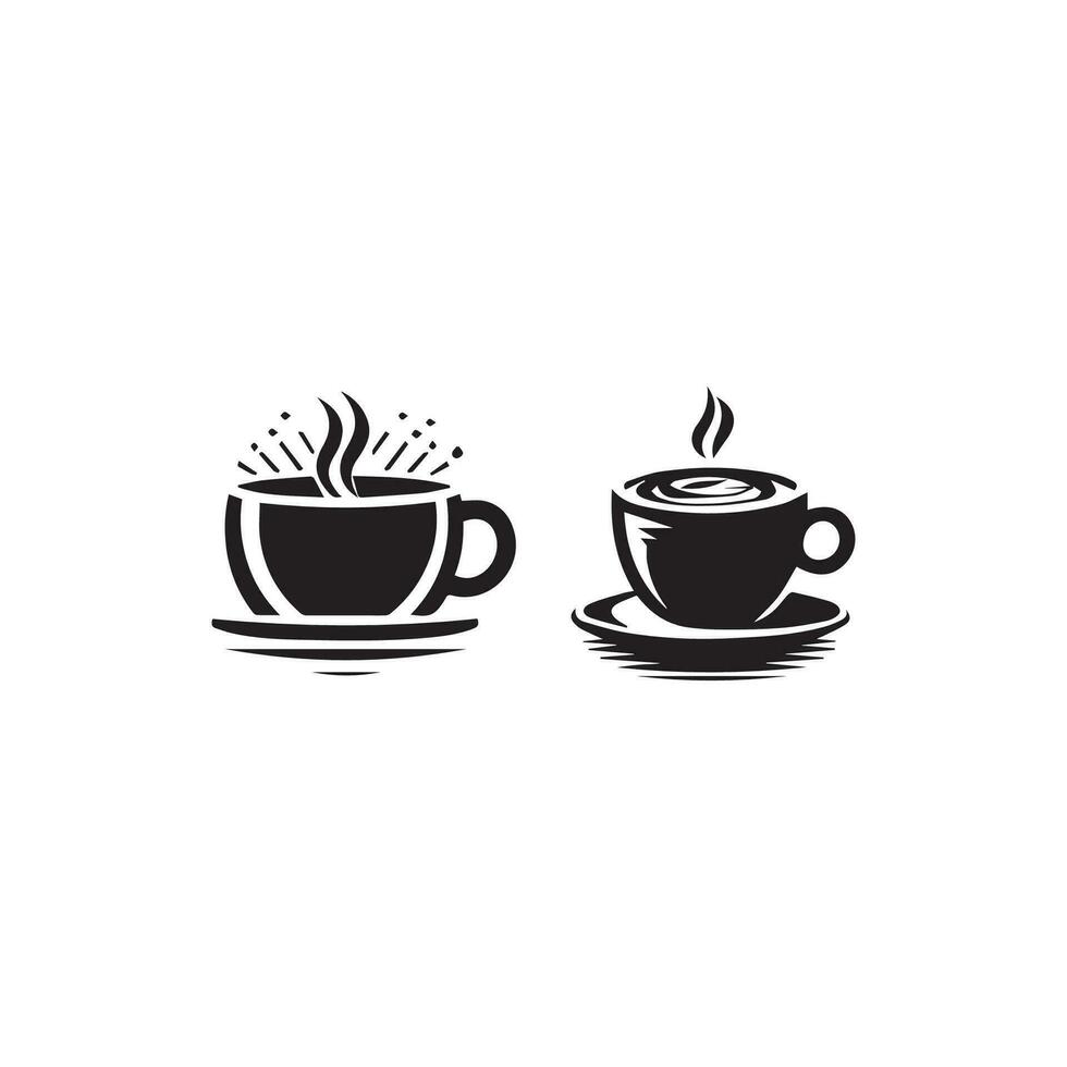 Hot coffee cup vector icon illustration. Free Vector