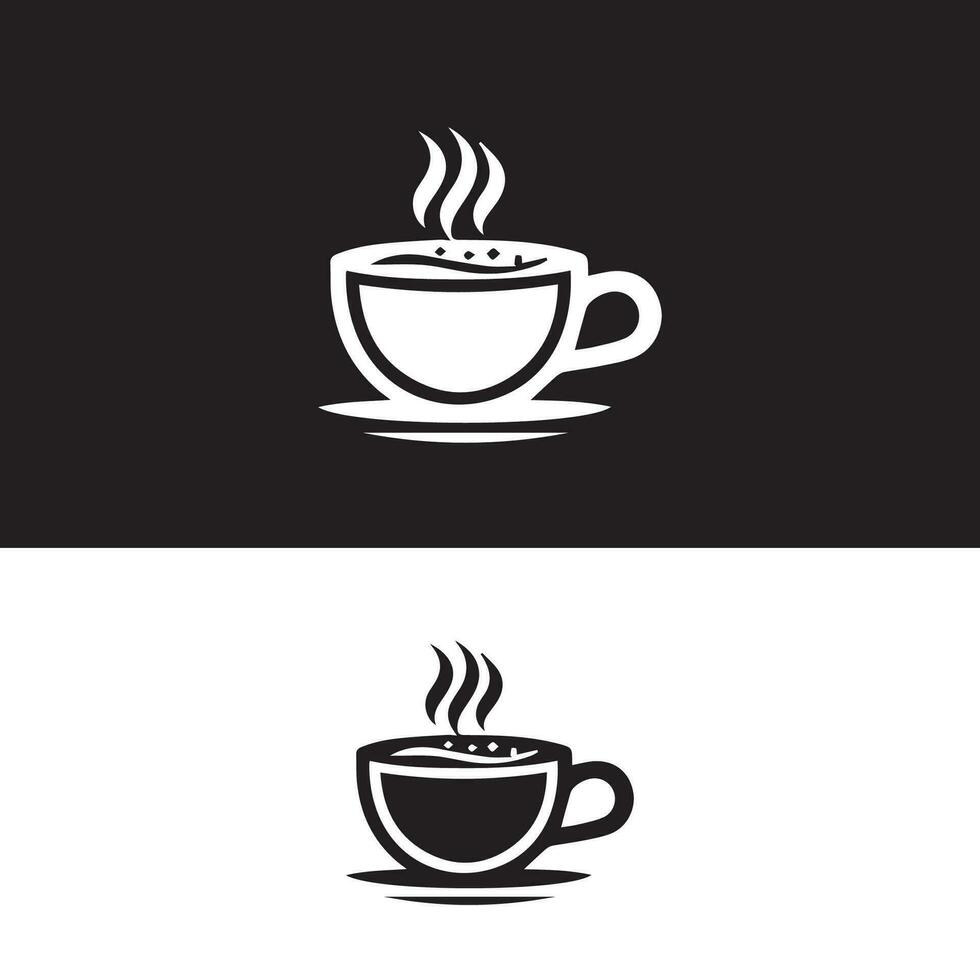 Hot coffee cup vector icon illustration. Free Vector