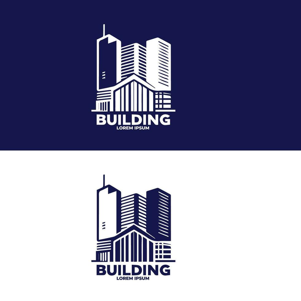 Building icon. Containing house, office, bank, school, hotel, shop, university and hospital icons. Solid icon collection. Vector illustration.