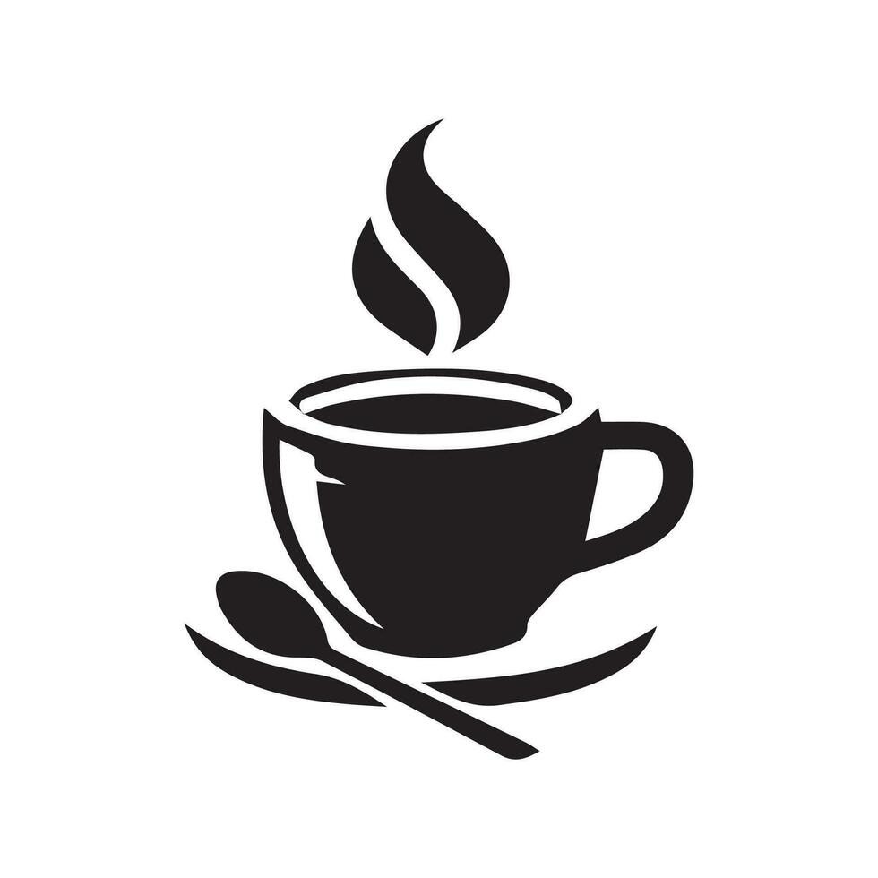 Hot coffee cup vector icon illustration. Free Vector