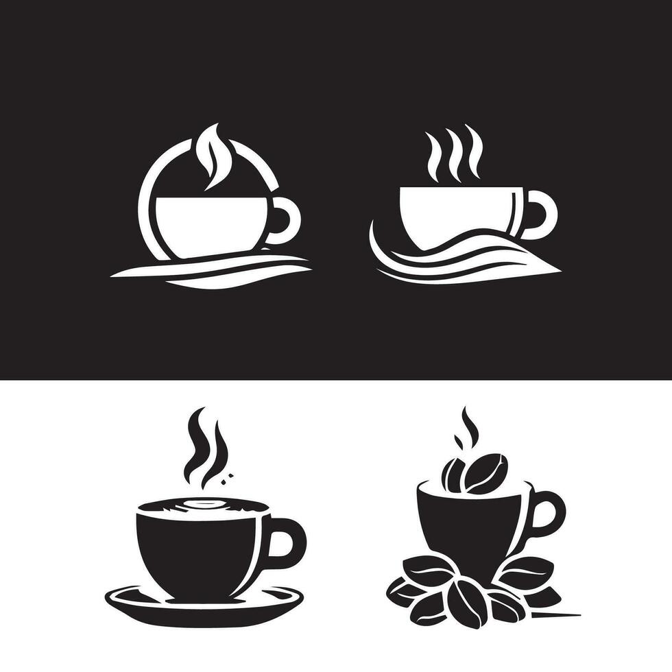 Hot coffee cup vector icon illustration. Free Vector