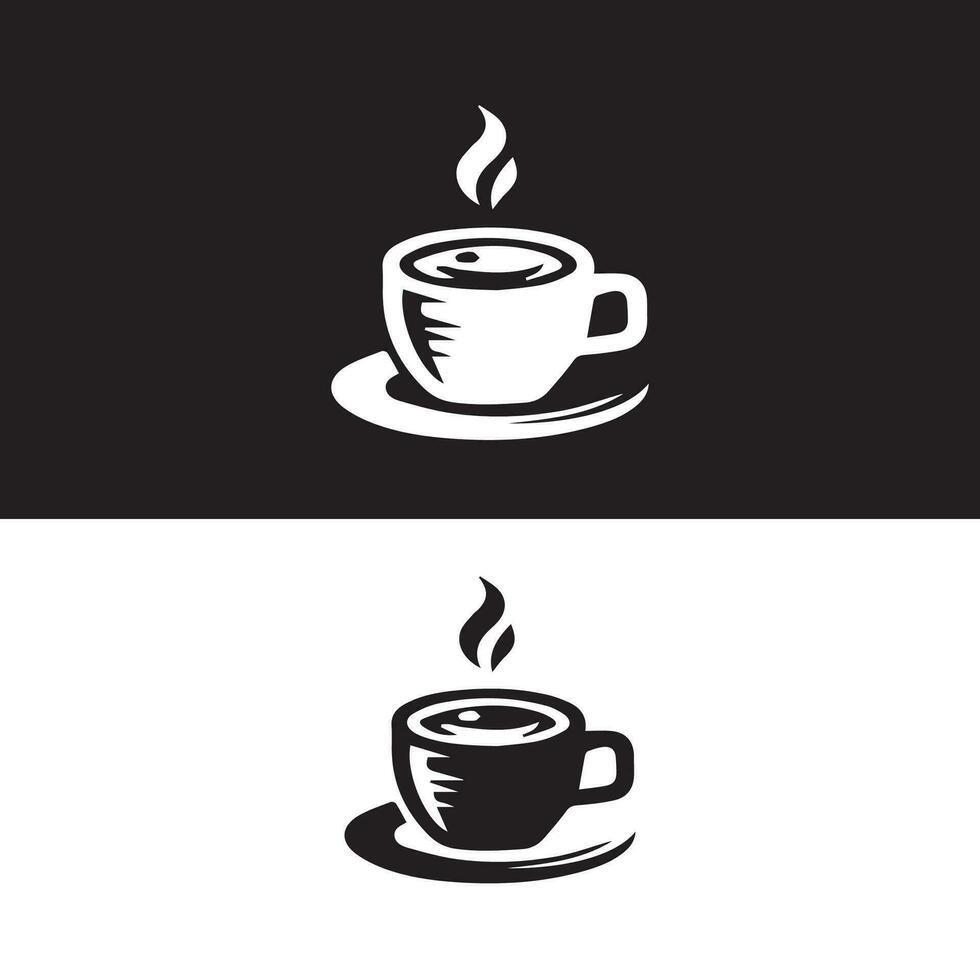 Hot coffee cup vector icon illustration. Free Vector