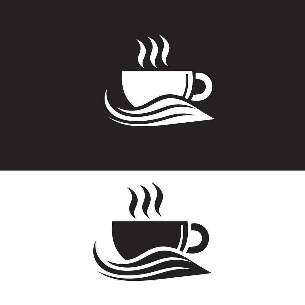 Hot coffee cup vector icon illustration. Free Vector