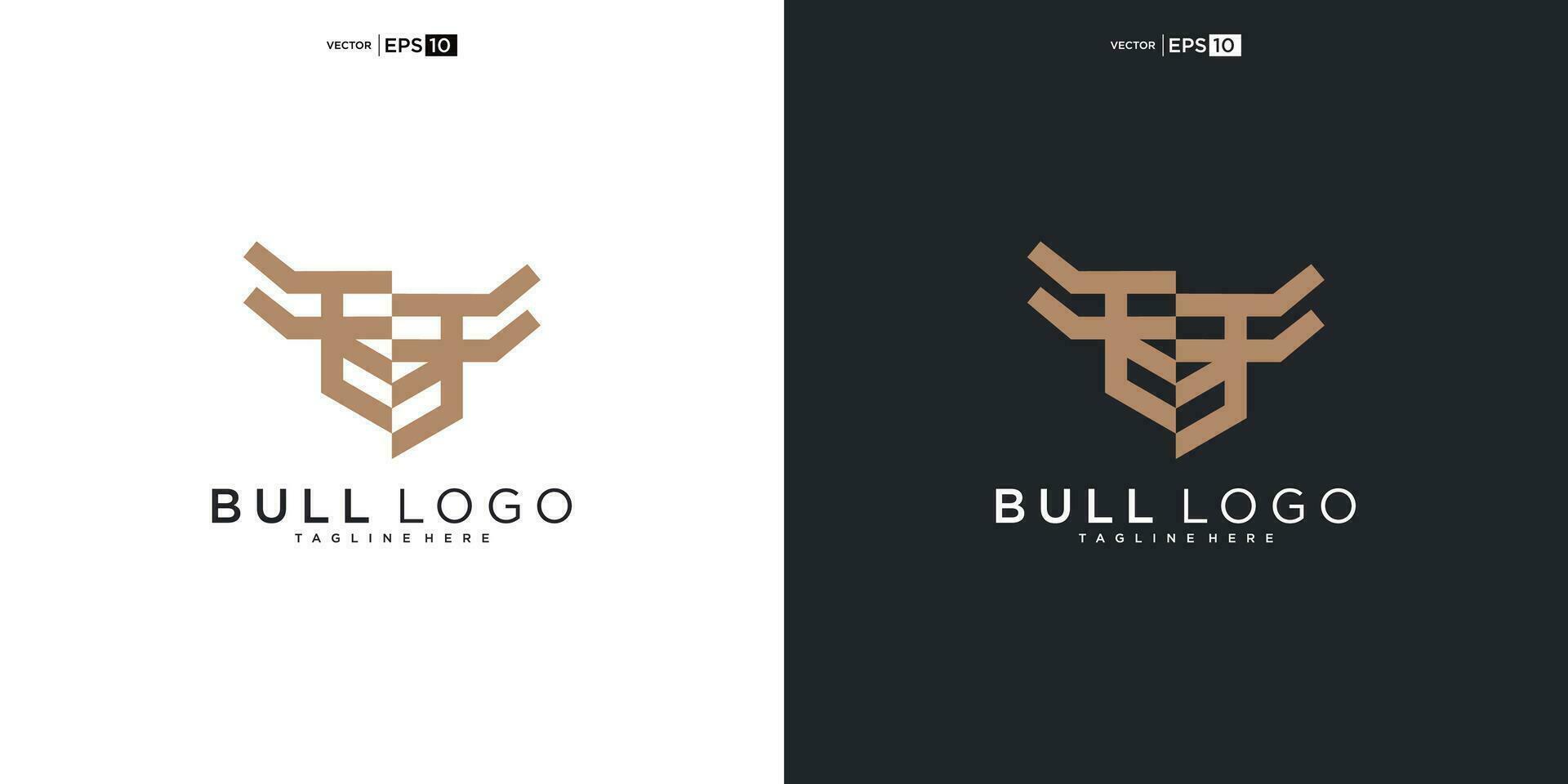 bull, angus cow bison buffalo premium logo design. Creative bull horns vector