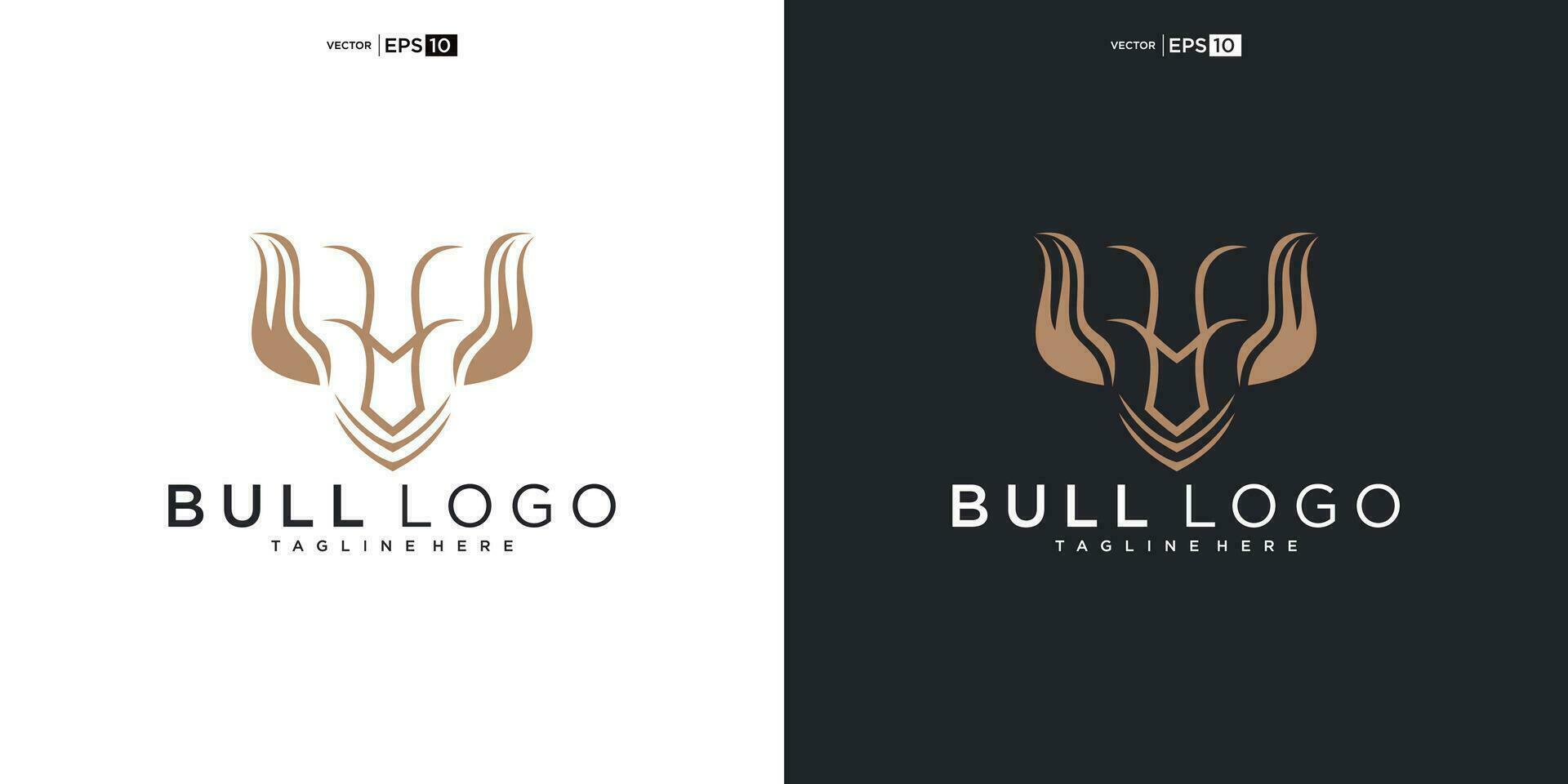 bull, angus cow bison buffalo premium logo design. Creative bull horns vector