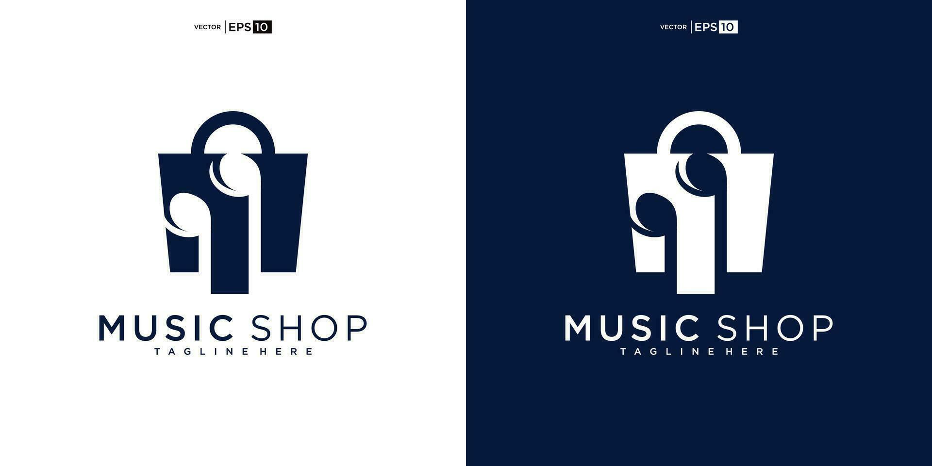 music logo shop element for Sound recording studio, vocal course, composer, singer karaoke music logo design vector