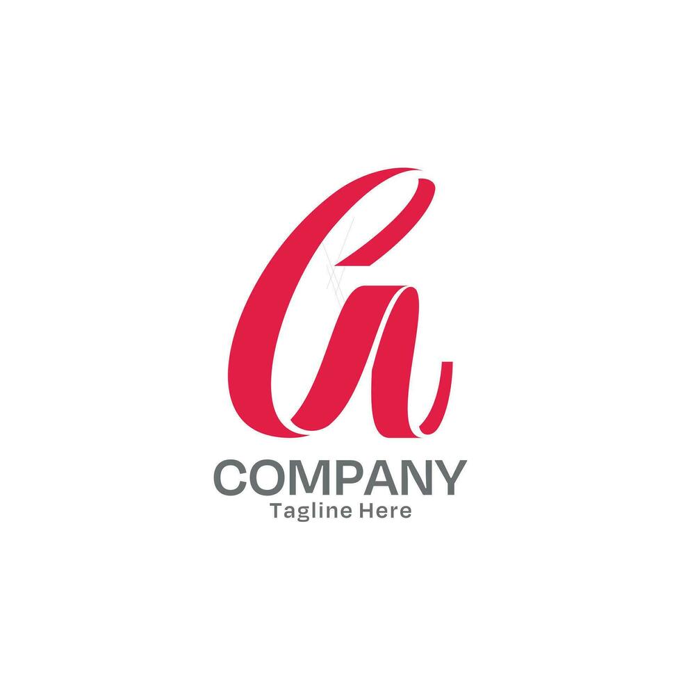 Letter A Logo with Minimal Style vector