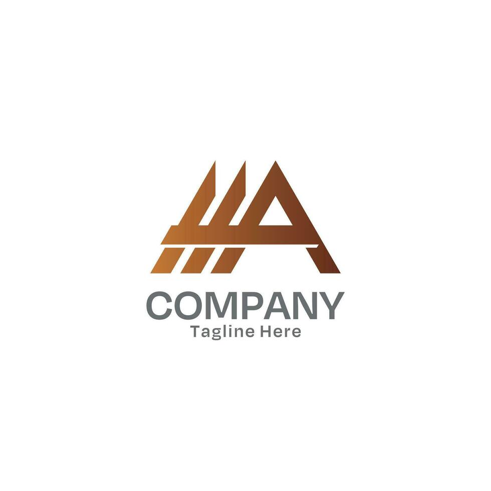 Letter A Logo with Minimal Style vector
