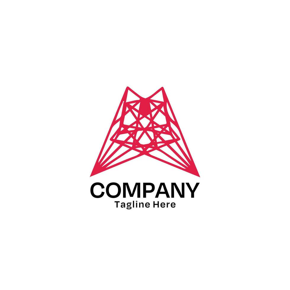 Letter A Logo with Minimal Style vector