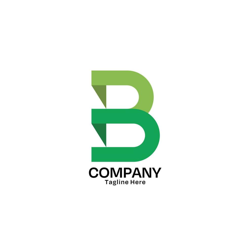 Letter B Logo Design with Minimalist Style for Company and Business vector