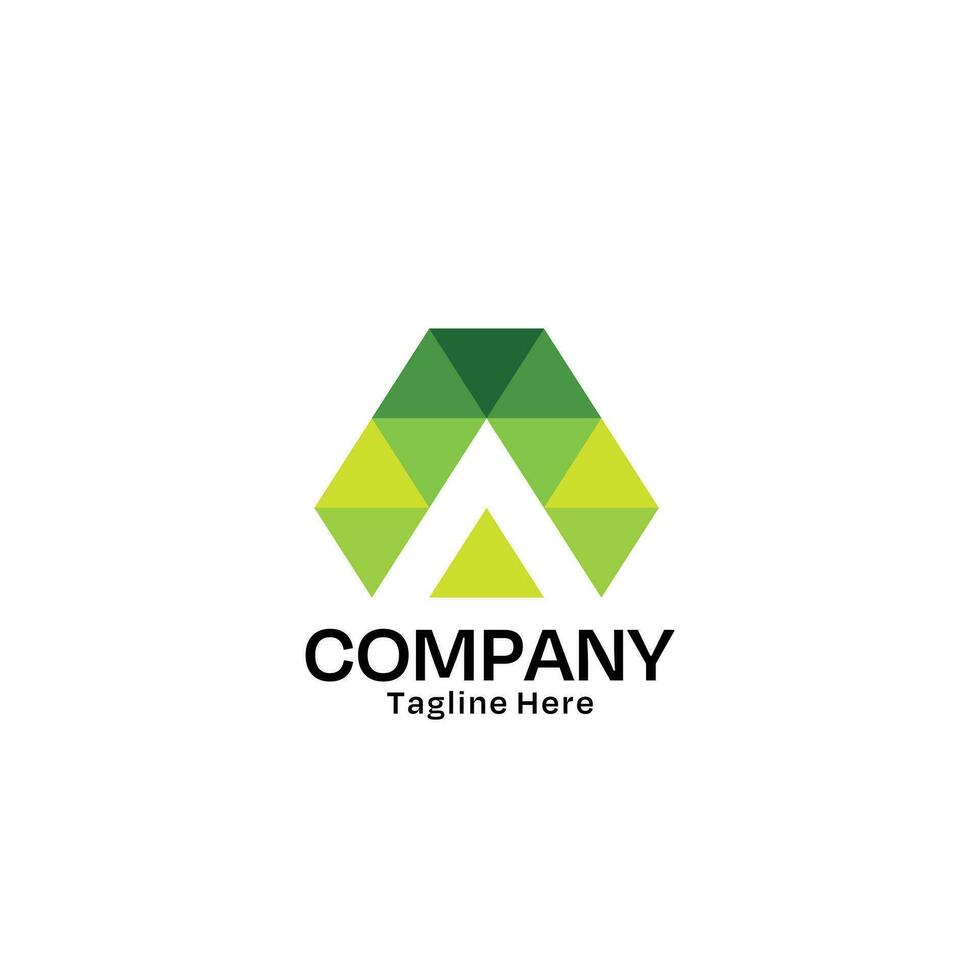 Letter A Logo with Minimal Style vector
