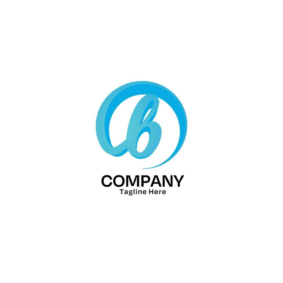 Letter B Logo Design with Minimalist Style for Company and Business vector