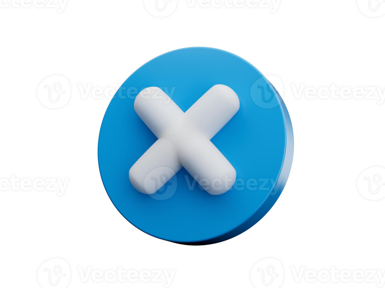 Blue Multiple Math Symbol. 3D Illustration png