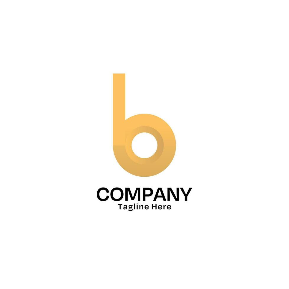 Letter B Logo Design with Minimalist Style for Company and Business vector