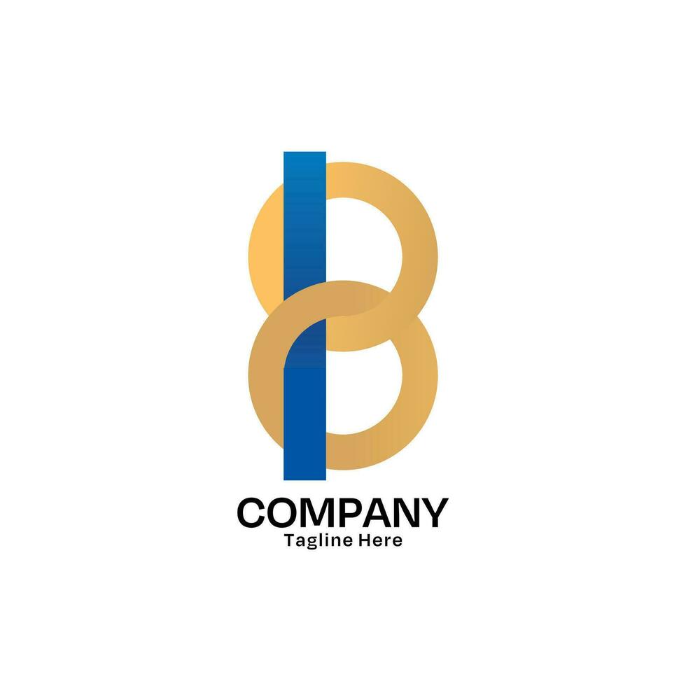 Letter B Logo Design with Minimalist Style for Company and Business vector