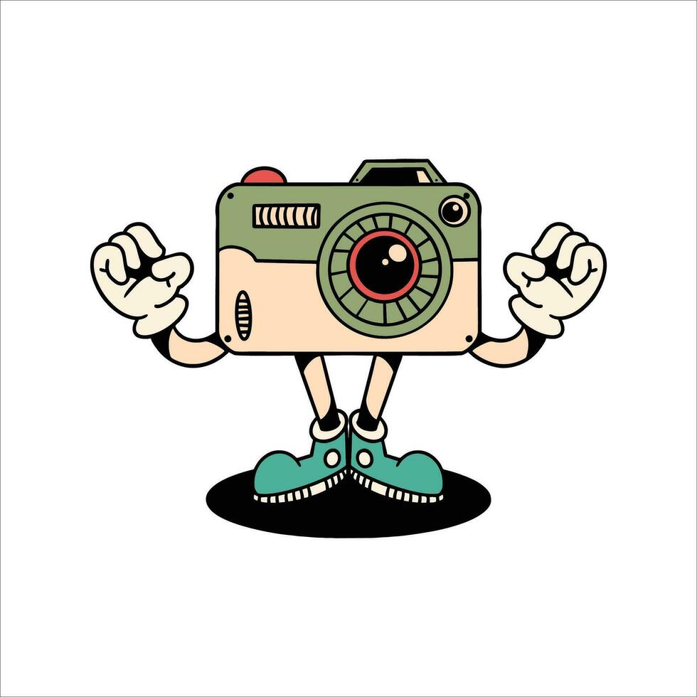 cut camera cartoon vector design