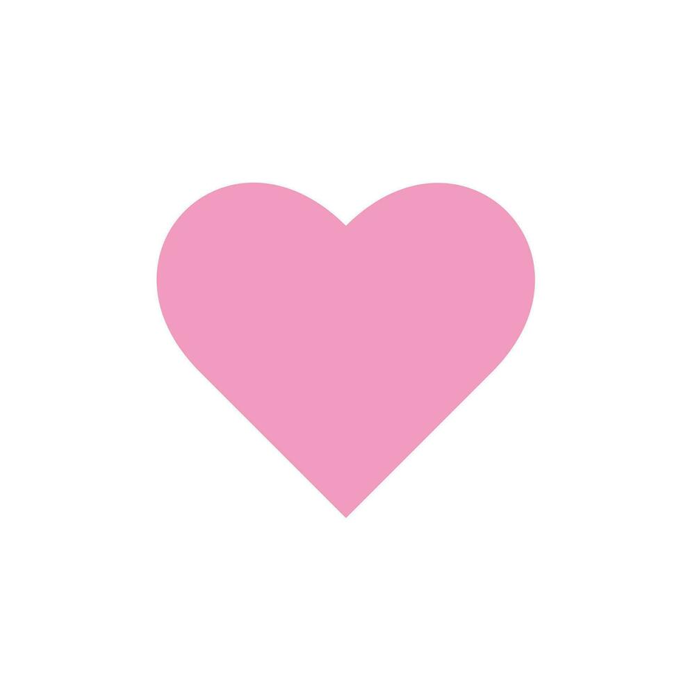 Pink Heart icon shape vector illustration