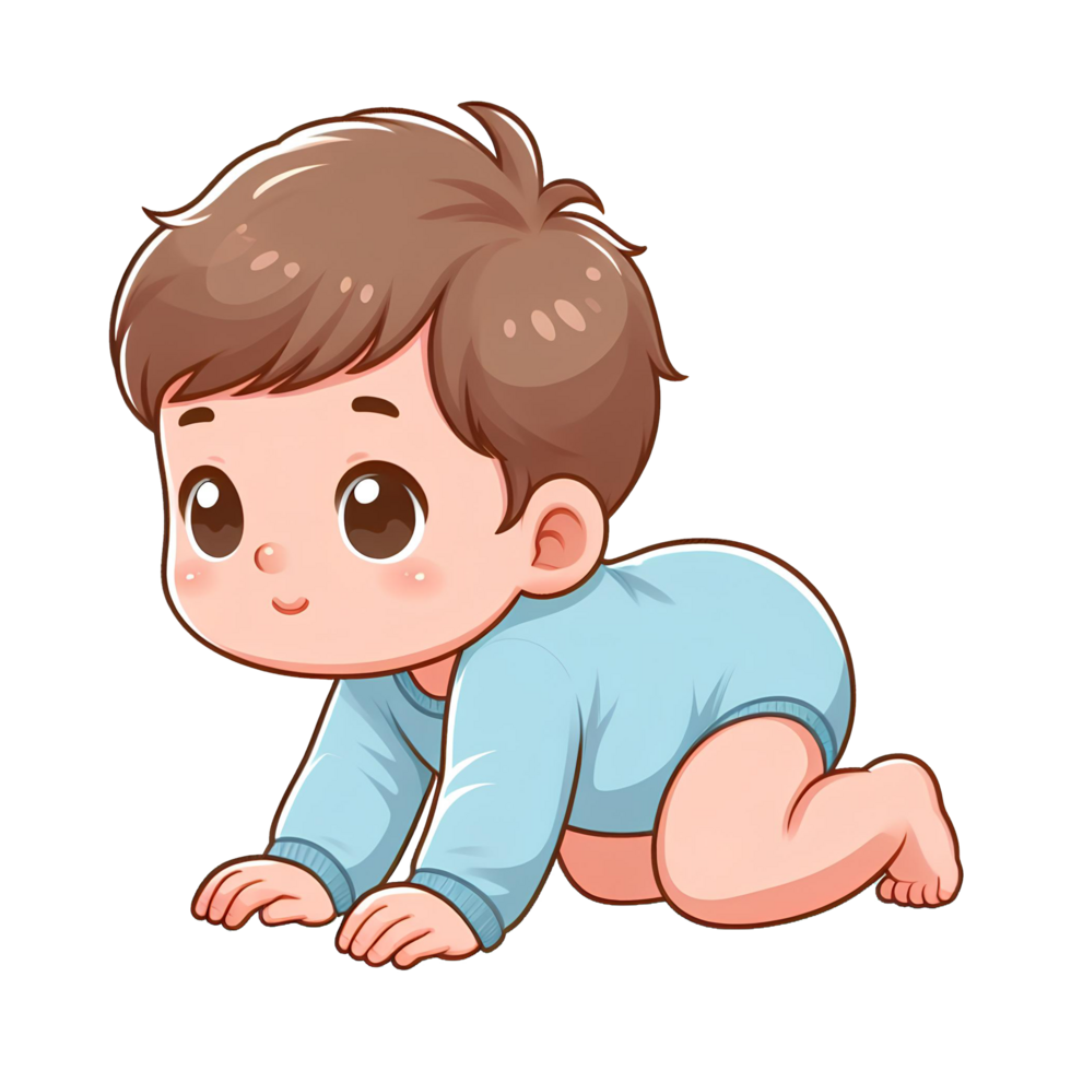 AI generated cute children characters - cartoons on transparent background png