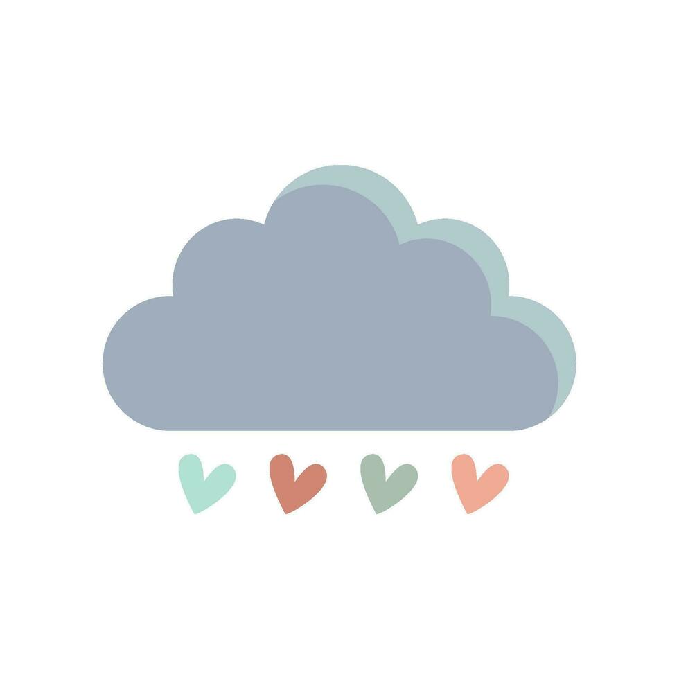 a heart with dots around it in the center of a sun valentine boho pastel cupid love vector
