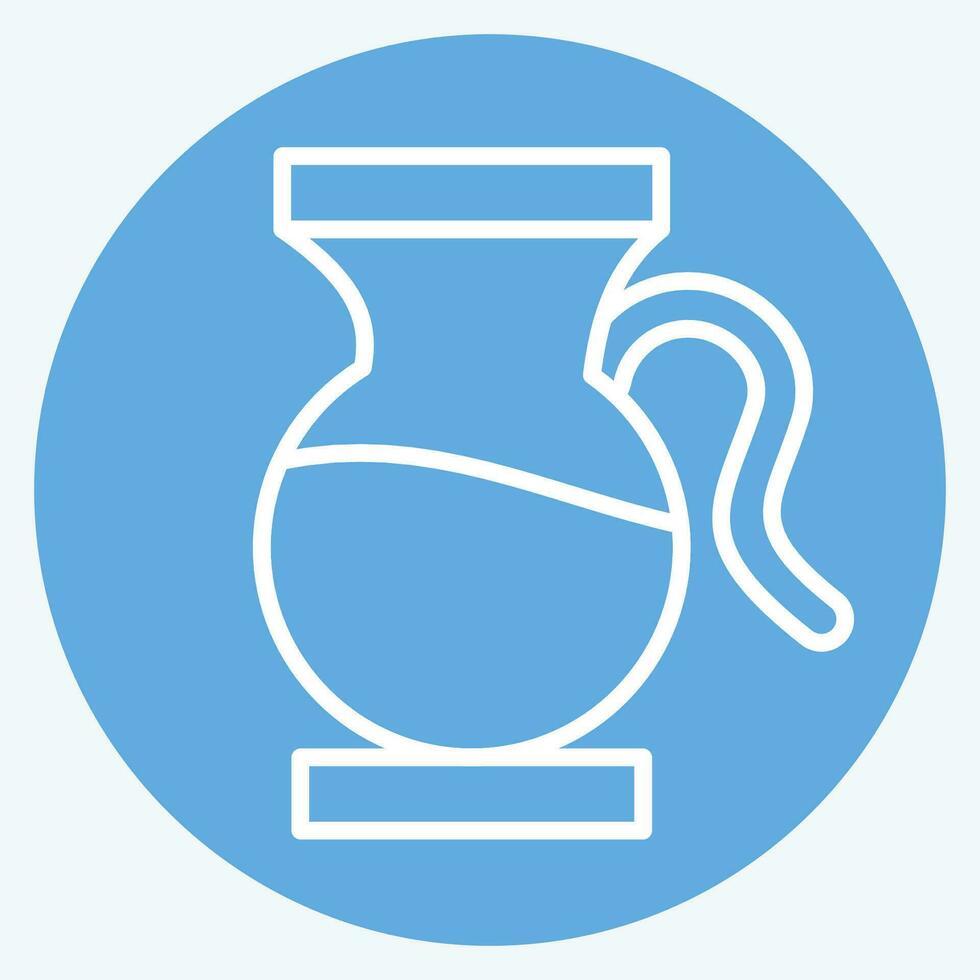 Icon Sangria. related to Spain symbol. blue eyes style. simple design editable. simple illustration vector