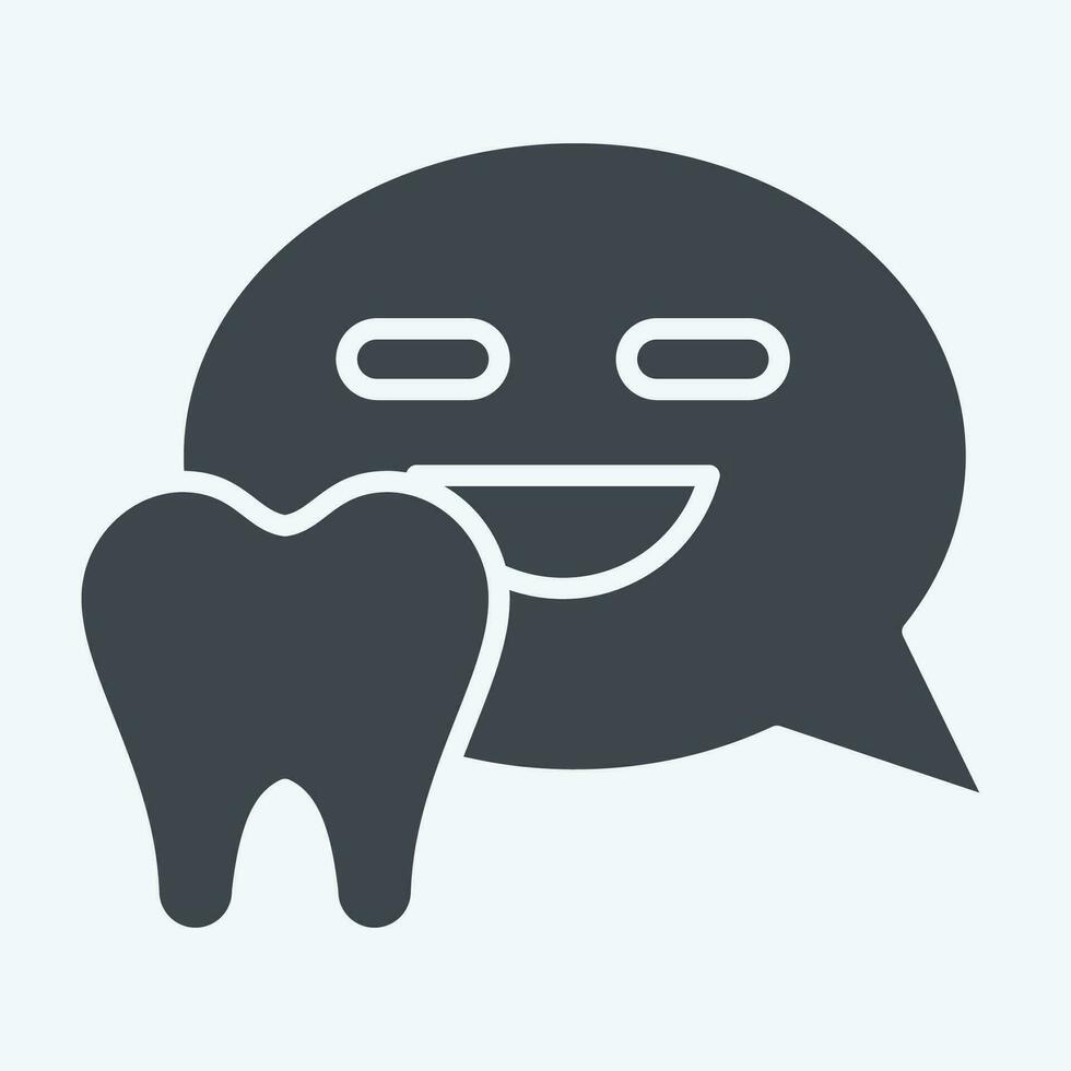 Icon Forum. related to Dental symbol. glyph style. simple design editable. simple illustration vector